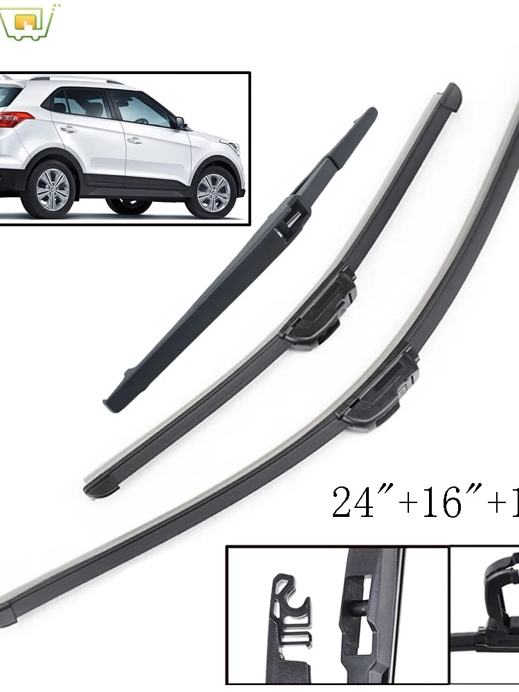 Pióra wycieraczek szyby przedniej Misima do Hyundai Creta ix25 Cantus Wycieraczka przedniej tylnej szyby 2014 2015 2016 2017 2018 2019 — zdjęcie 2