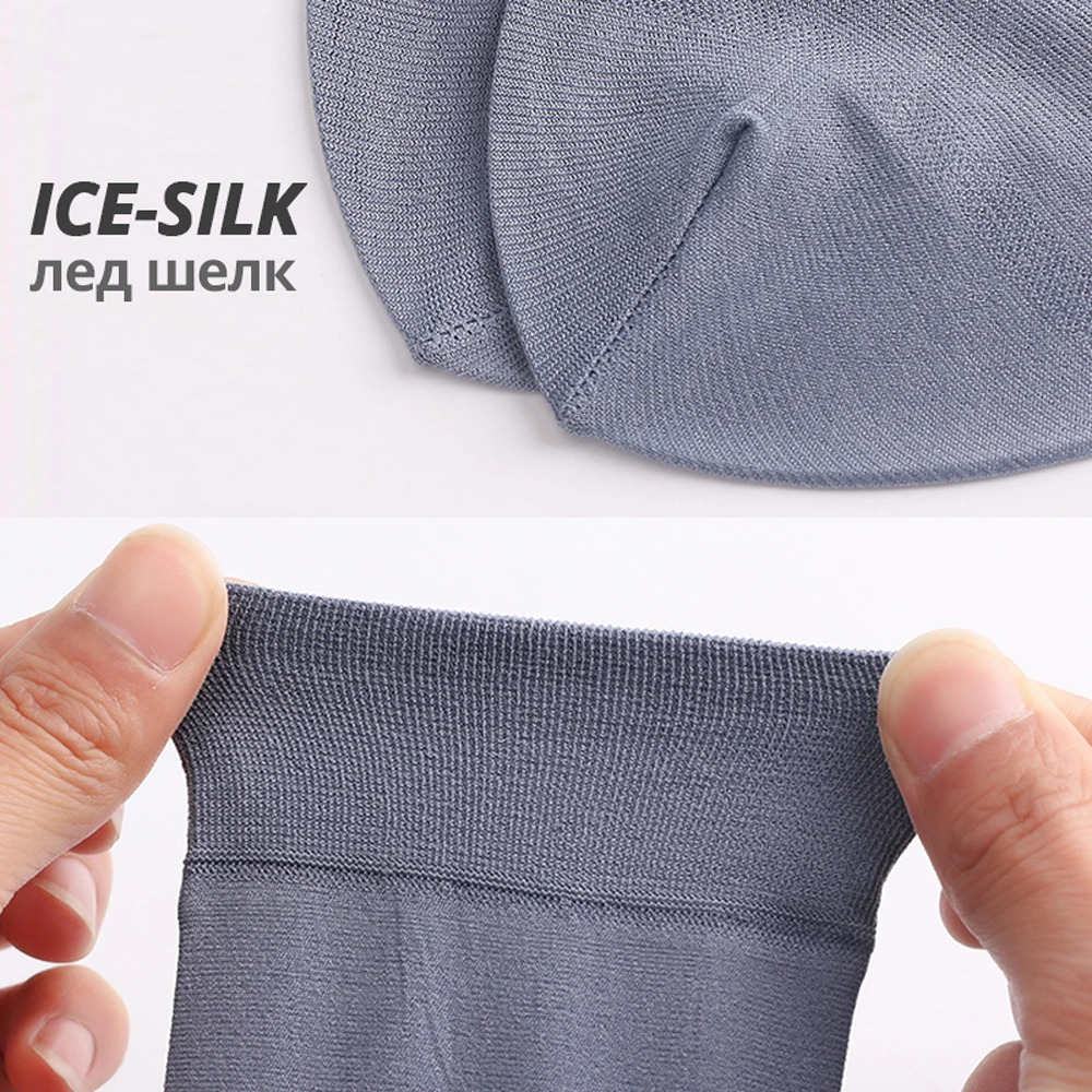 Thin Men Breathable Deodorant Business 10Pairs/Box Middle Tube Stocking Mercerized Socks Men's Socks