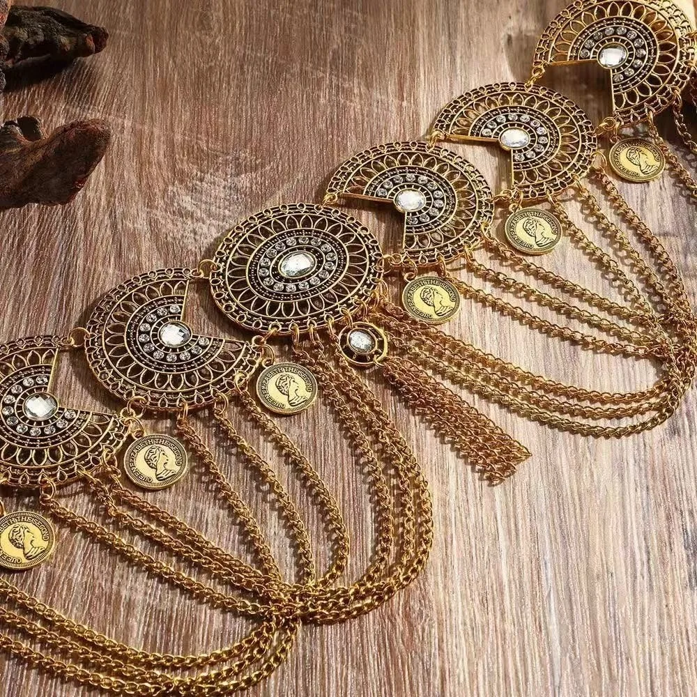 Belt Vintage Belly Dance Scarf Tassel Bohemia Belly Chain Creative Ethnic Waist Chain Dance