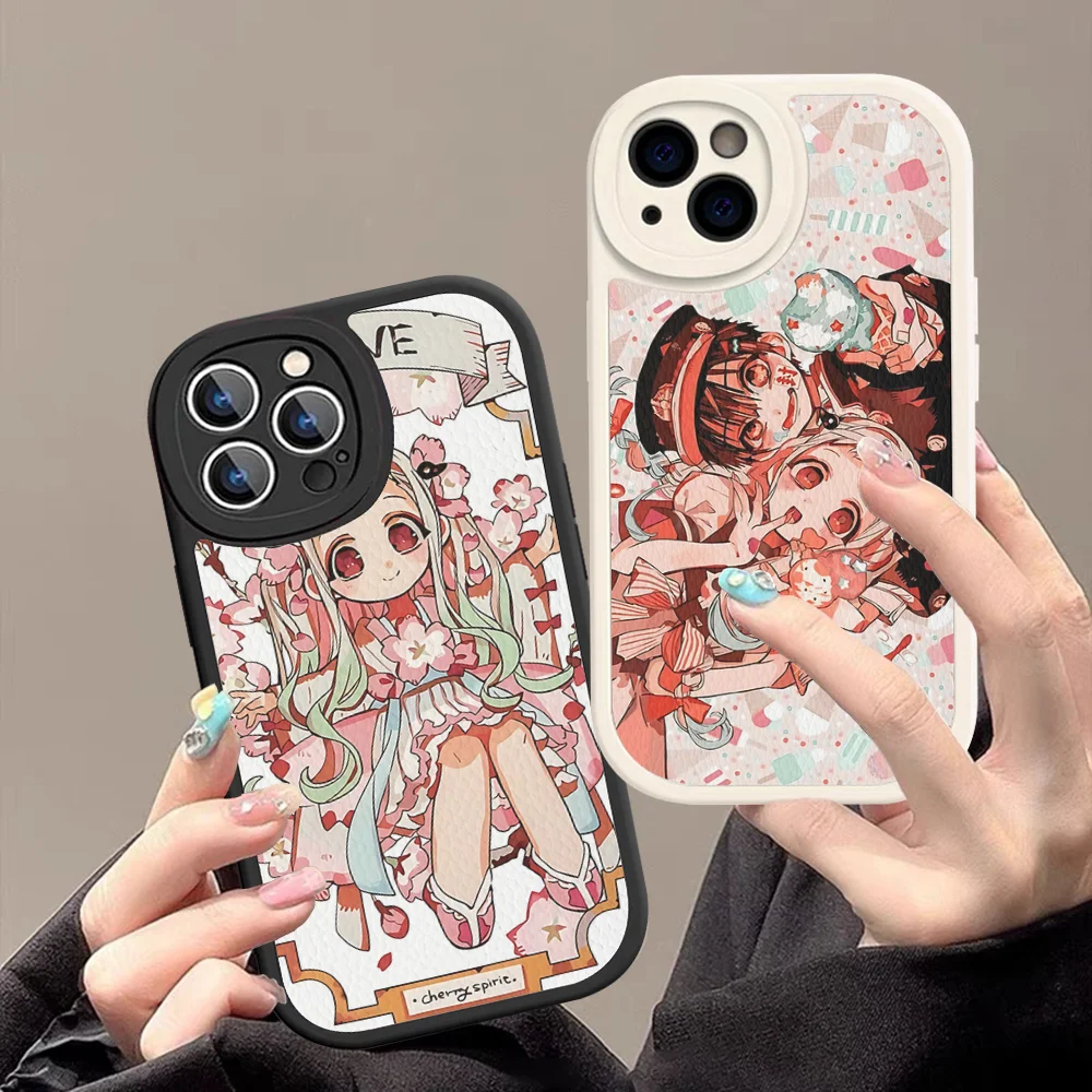 Toilet Bound Hanako Kun Anime Phone Case Hard Leather For IPhone 16 15 14 13 12 Mini 11 14 Pro Max Xs X Xr 7 8 Plus Fundas