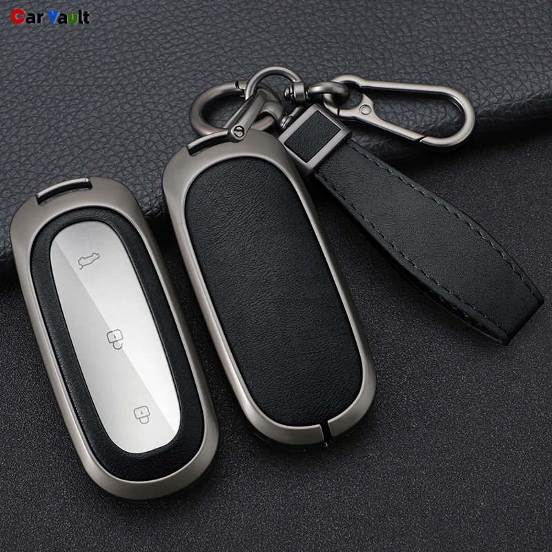 

Zinc Alloy+Leather Car Remote Key Case Cover Protective Shell Fob For LEADING IDEAL Lixiang L6 L7 L8 L9 ONE 2022 2023 2024