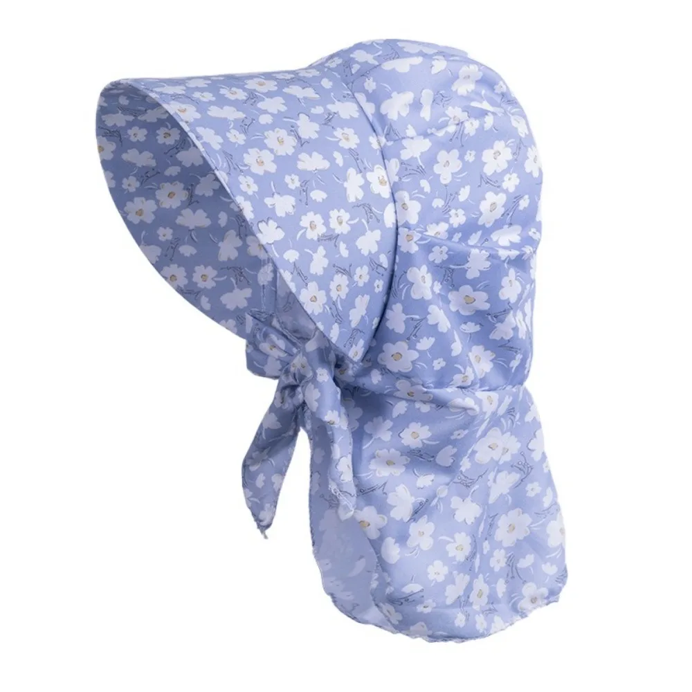 

Multi-function Floral Print Summer Protective Cover Anti-UV Colorful Sunscreen Caps Windproof Adjustable Big Brim Sunhat Fishing