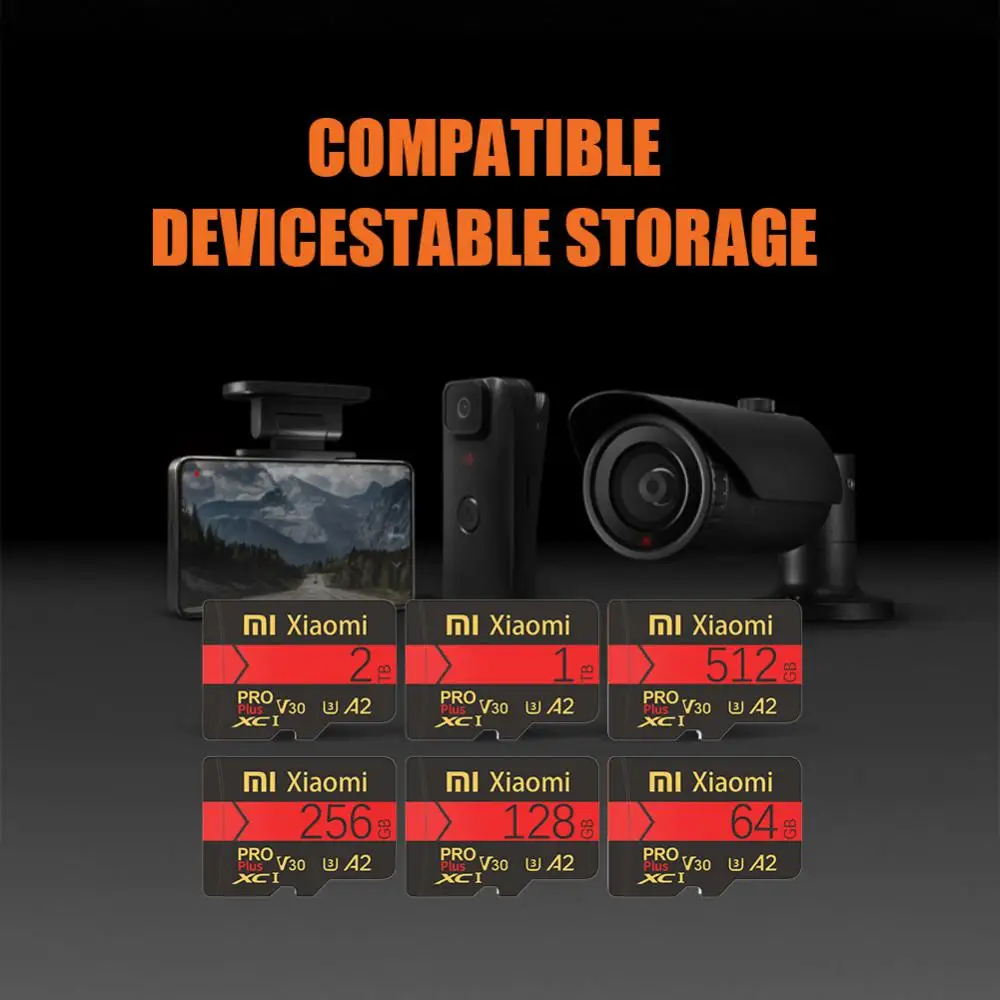 Xiaomi-tarjeta de memoria Sd Original Clase 10, tarjeta Flash SD/TF de alta velocidad, 2TB, 1TB, 256GB, 512GB, para teléfono, cámara Huawei