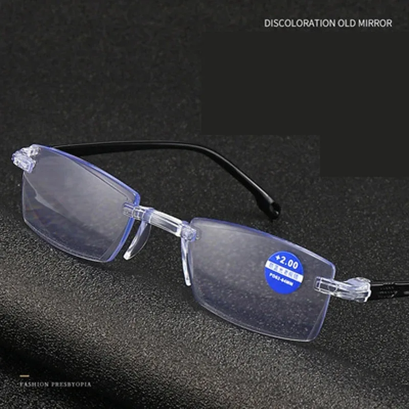 8PCS Unisex Square Reading Glasses +1.0~+4.0 Computer Glasses Replaceable Lens for Men and Women Eyewear