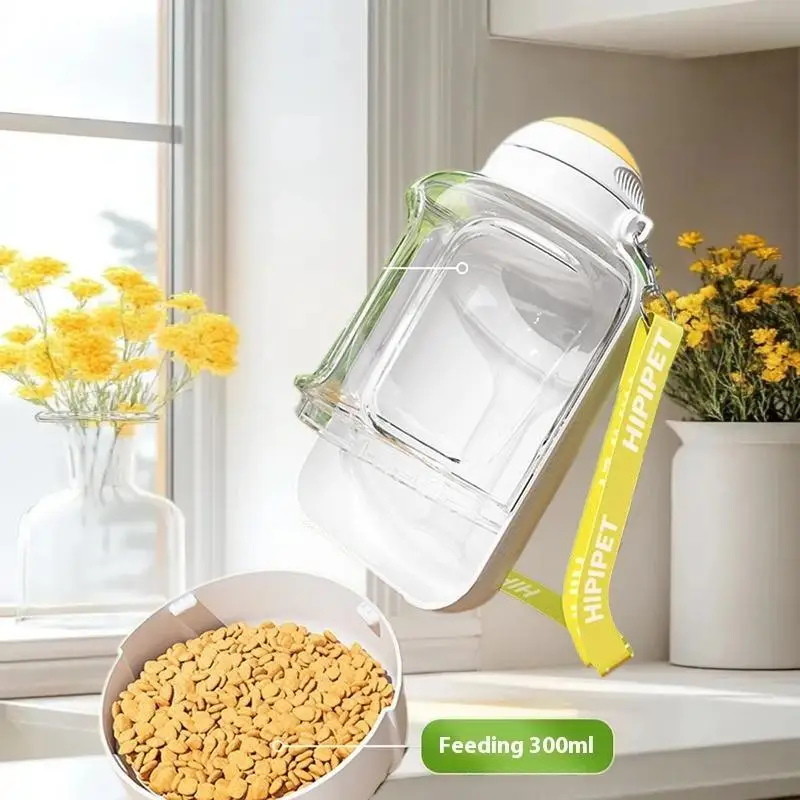 زجاجة مياه للكلاب الأليفة ذات سعة كبيرة قابلة للطي في الهواء الطلق موزع طعام الحيوانات الأليفة للكلاب الصغيرة والمتوسطة والكبيرة مستلزمات الحيوانات الأليفة