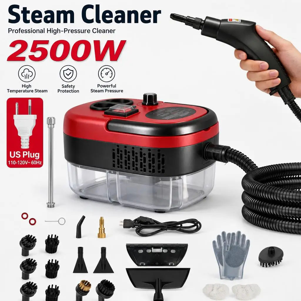 Steam Cleaner High Temperature Sterilization Air Conditioning Kitchen Car Portable Handheld Steaming Cleaning Machine US Plug
