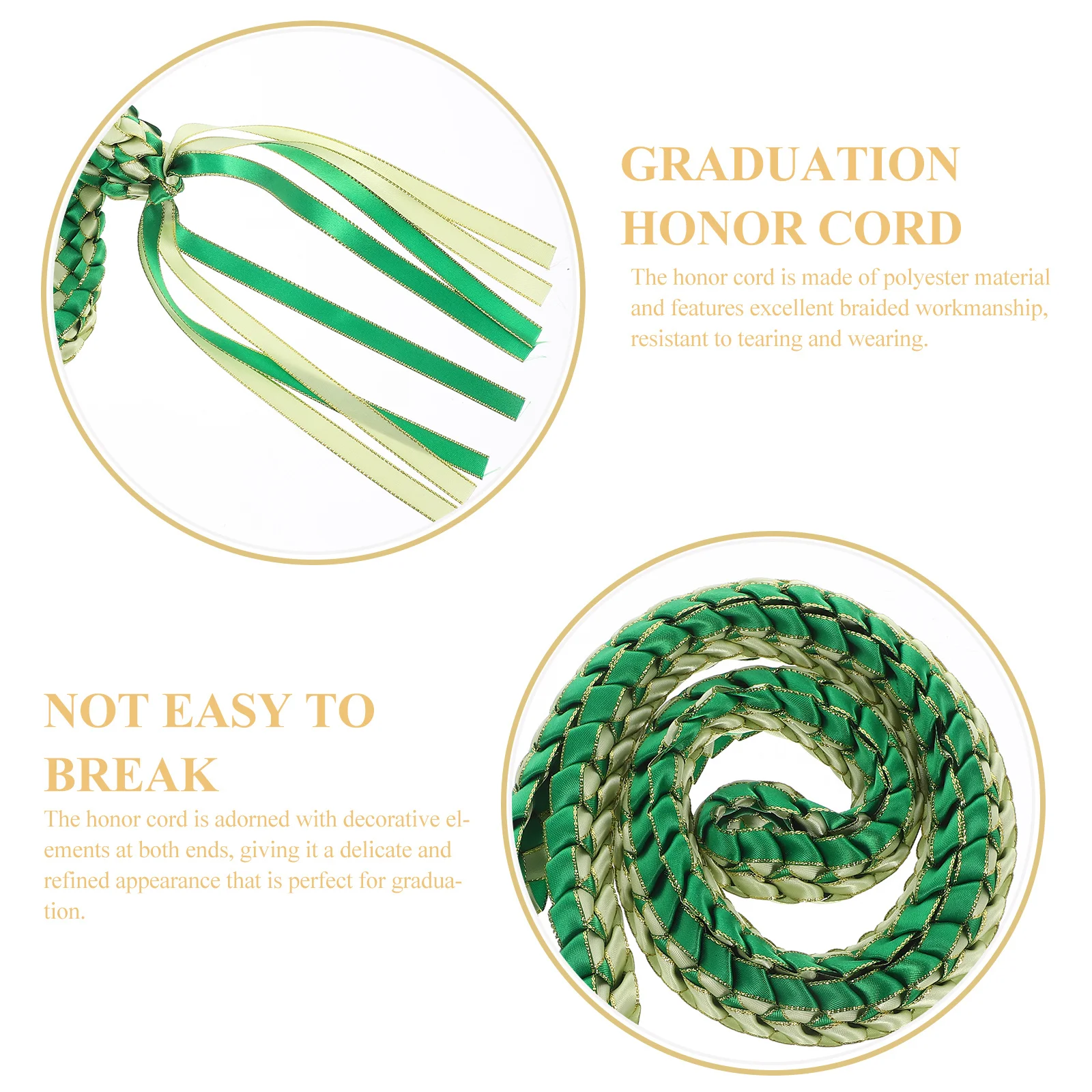 

Graduation Honor Cord Braided Polyester Elegant Accessory for Ceremonies Parties and Academic Events Graduation Honor Cord