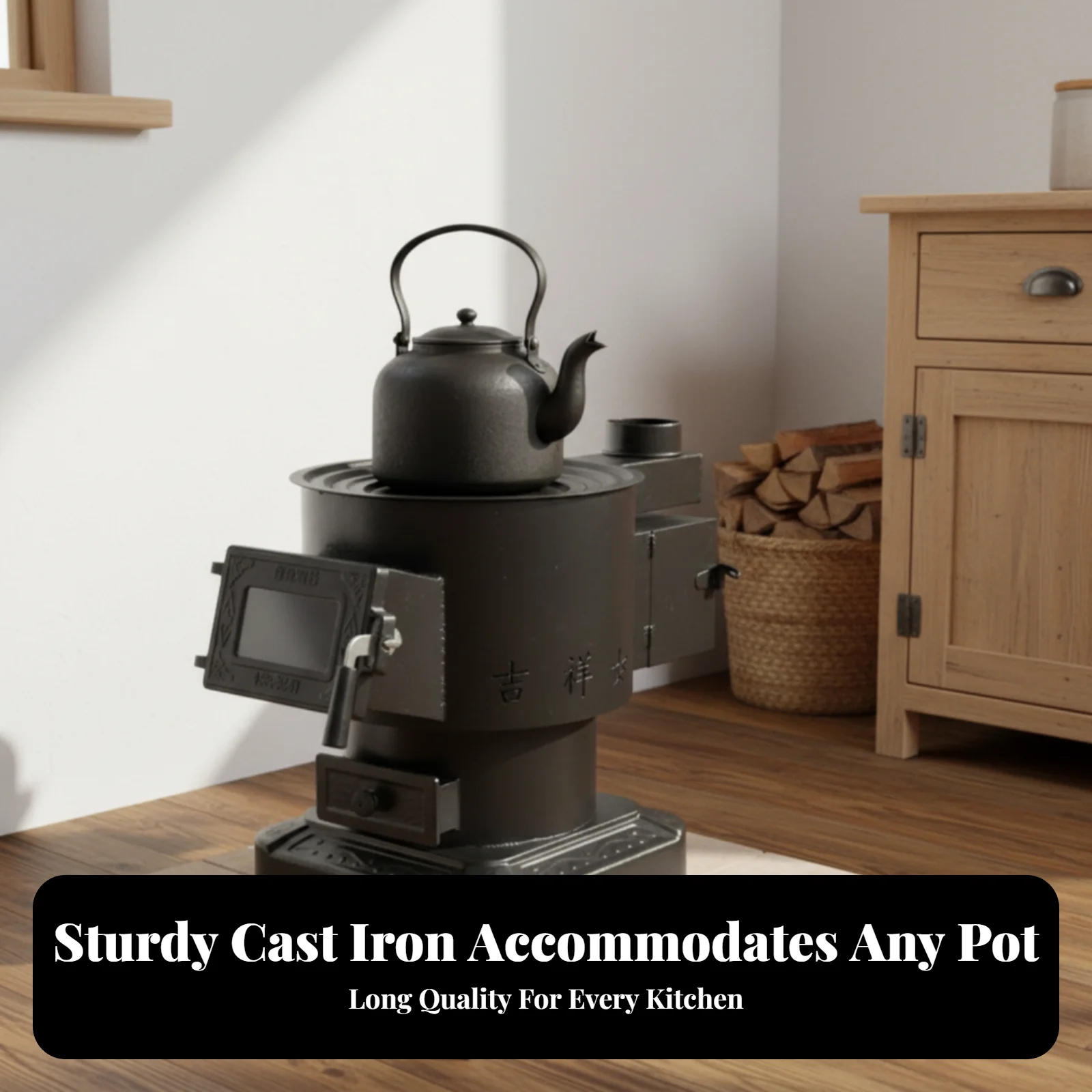 

Чугунная печь, утолщенная, для использования в помещении, для приготовления пищи