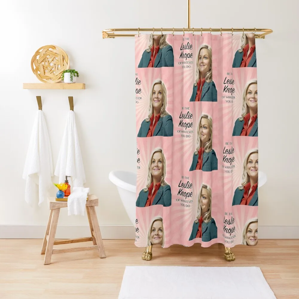 

Be the Leslie Knope of Whatever You Do Shower Curtain Window Bathroom Accessory Funny Shower Curtain