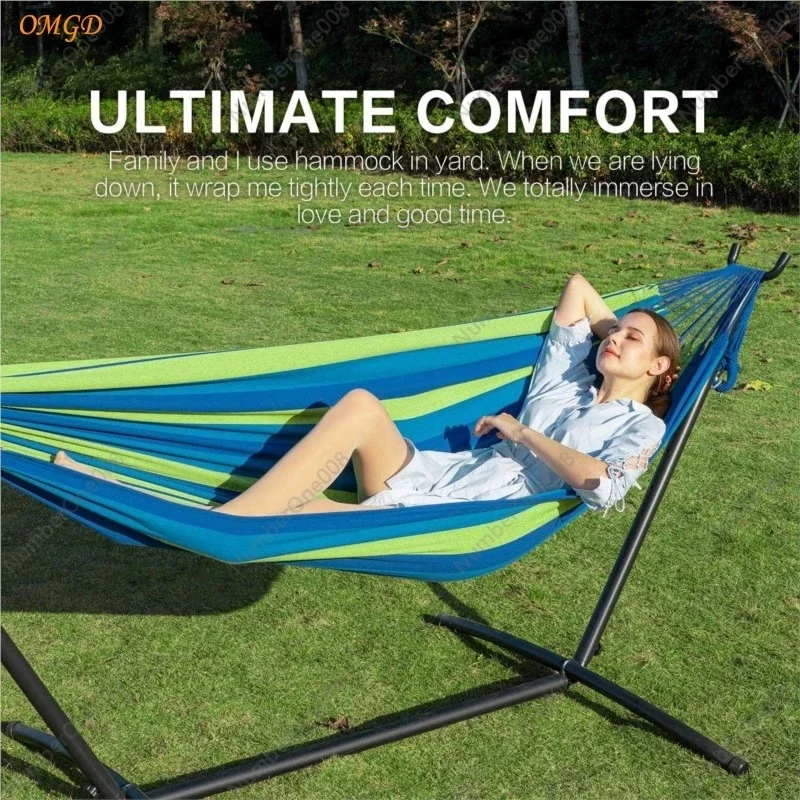 Anti-side-turn Canvas Camping Detachable Outdoor Hammock Stand Portable Camping Hammock Rede Camping Lits De Home