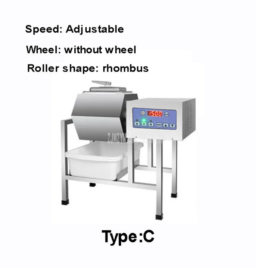 220V maszyna do wytrawiania mięsa Rolling solenie maszyna do marynowania inteligentna kontrola handlowa elektryczna automatyczna maszyna do