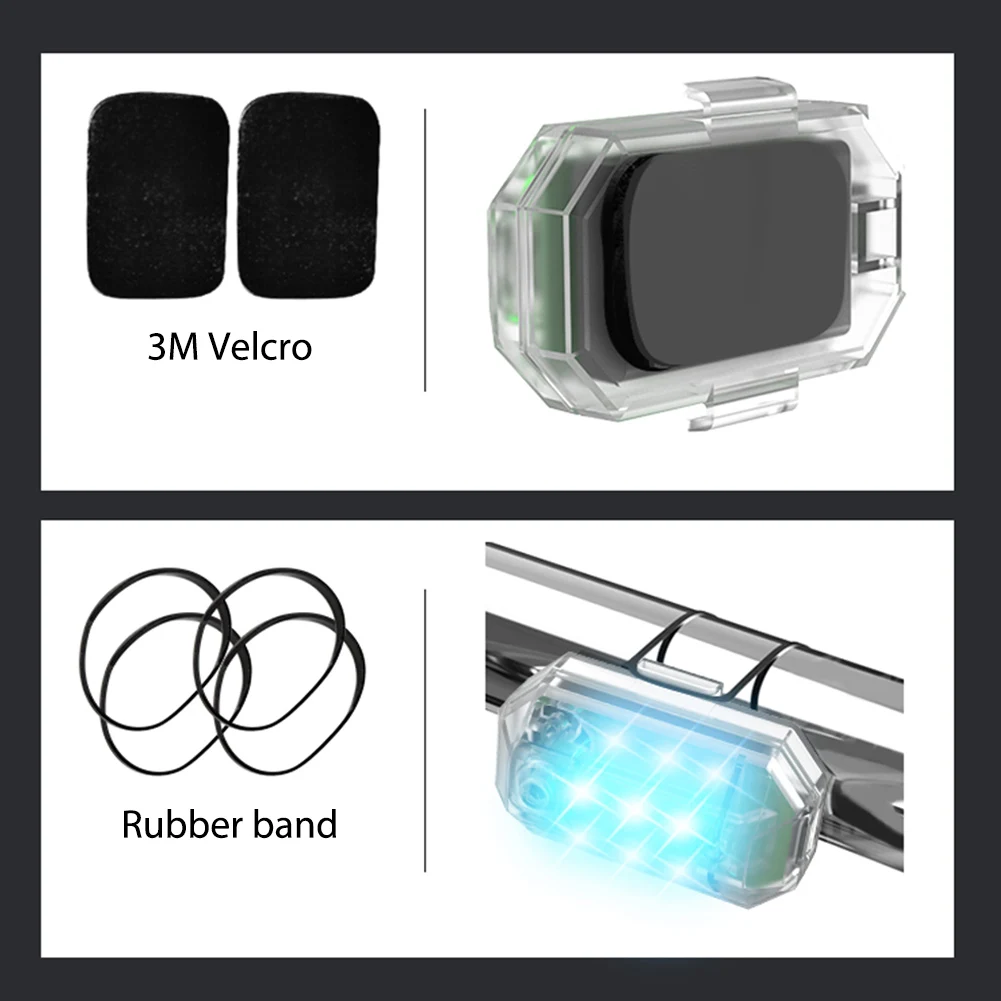 مقاوم للماء 2.4 جرام أضواء التحذير التحكم عن بعد 7 ألوان مؤشر الإشارة اللاسلكية العالمية للطائرات بدون طيار