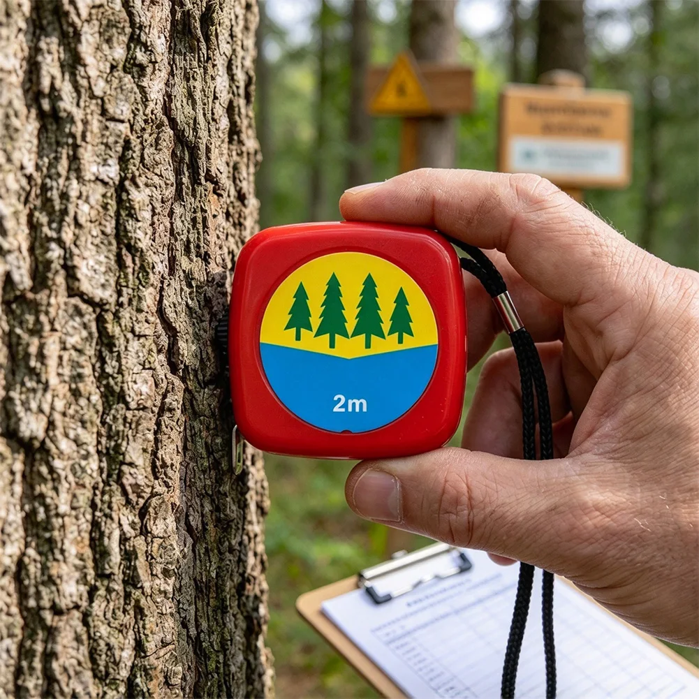 Portable Measuring Tool for For tree Diameter and Circumference Made of Stainless Steel with Dual Scale Markings
