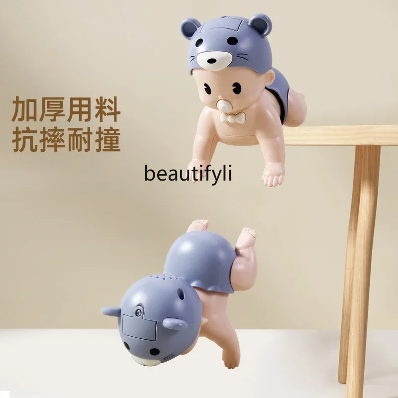 Crawling doll, learning to crawl and guide the head-up practice doll, Bao Ma early education with baby educational toys