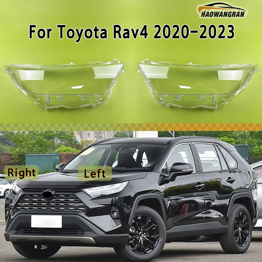 For Toyota Rav4 2020 2021 2022 2023 Headlight Cover Shade Headlamp Shell Transparent Lampshade Plexiglass Replace Original Lens