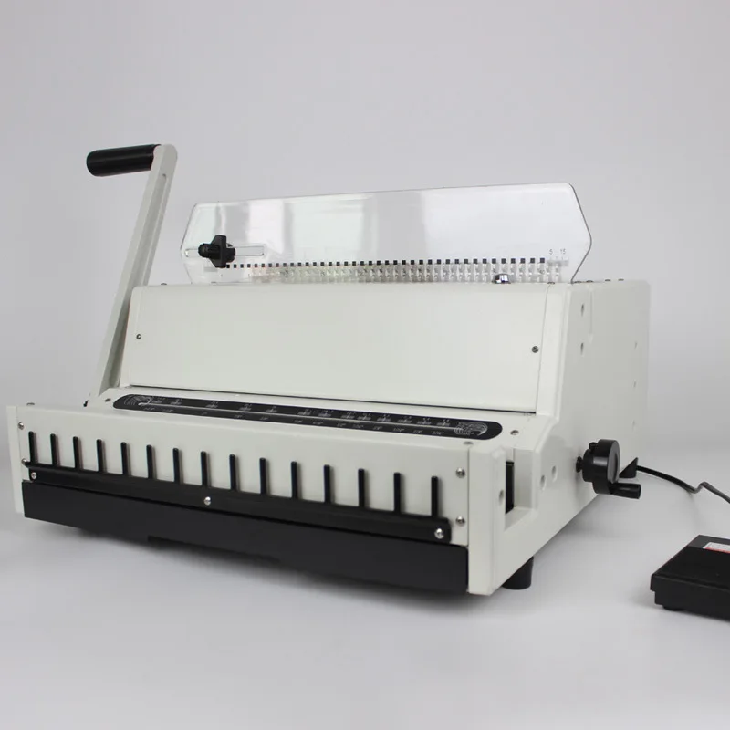 Industrial iron ring electric punching and binding machine table calendar wall calendar loose-leaf book punching machine