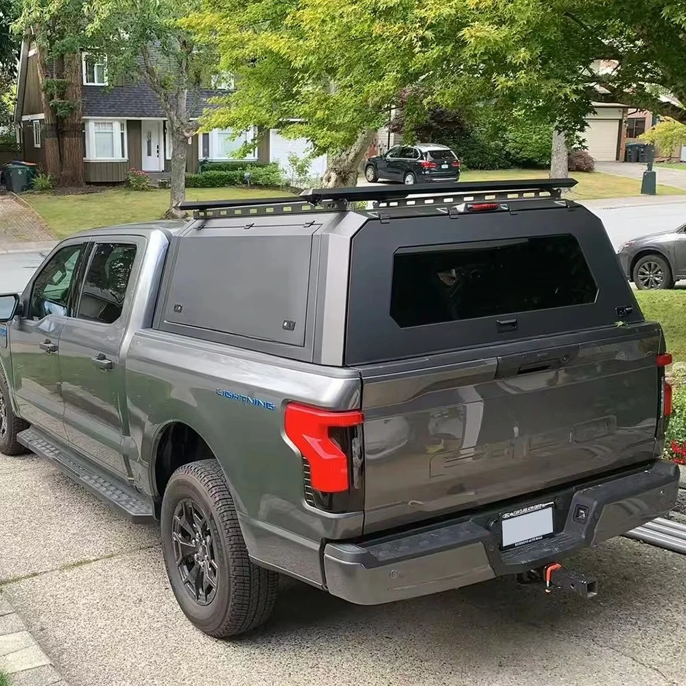 4X4 Offroad 3 Doors Open Steel Pickup Lightweight Truck Bed Cap Trick Topper with Roof Rack for ford F150 Canopy