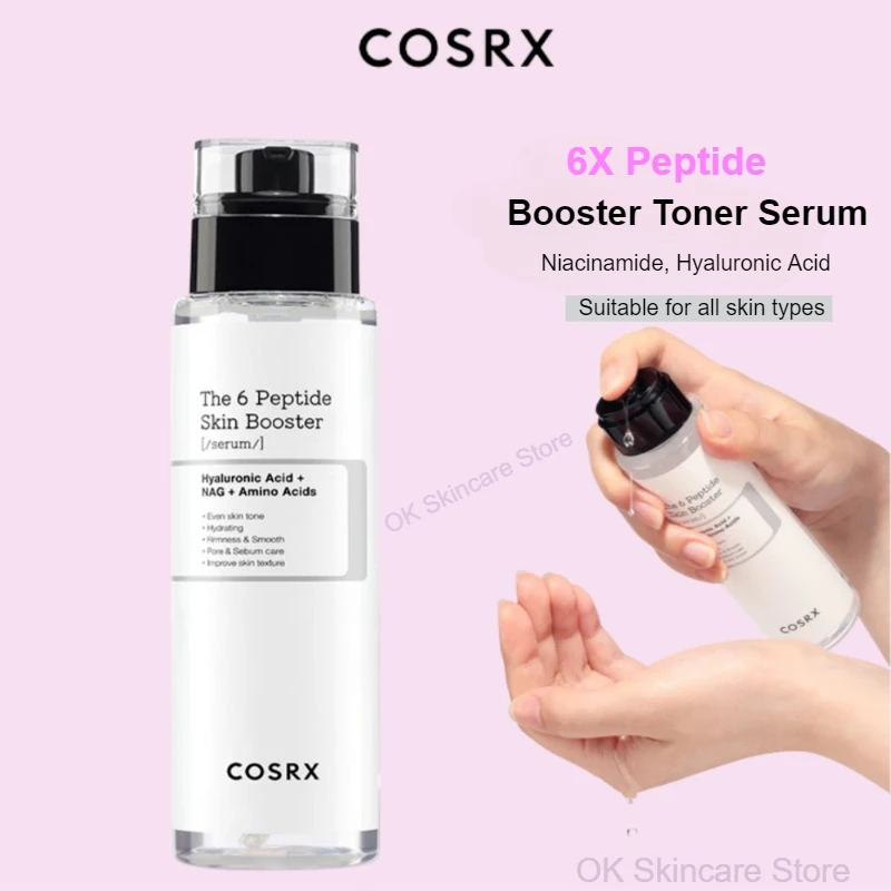 

Korean Skin Care COSRX 6X Peptide Moisturize Booster Toner Serum Niacinamide, Hyaluronic Acid All-in-One Boosting Facial Essence