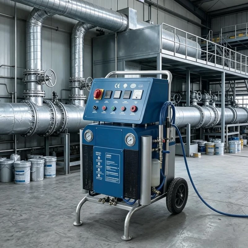 Portable Pneumatic Polyurethane Foam Spraying Machine Suitable for Wall Roof, and Container Thermal Insulation.