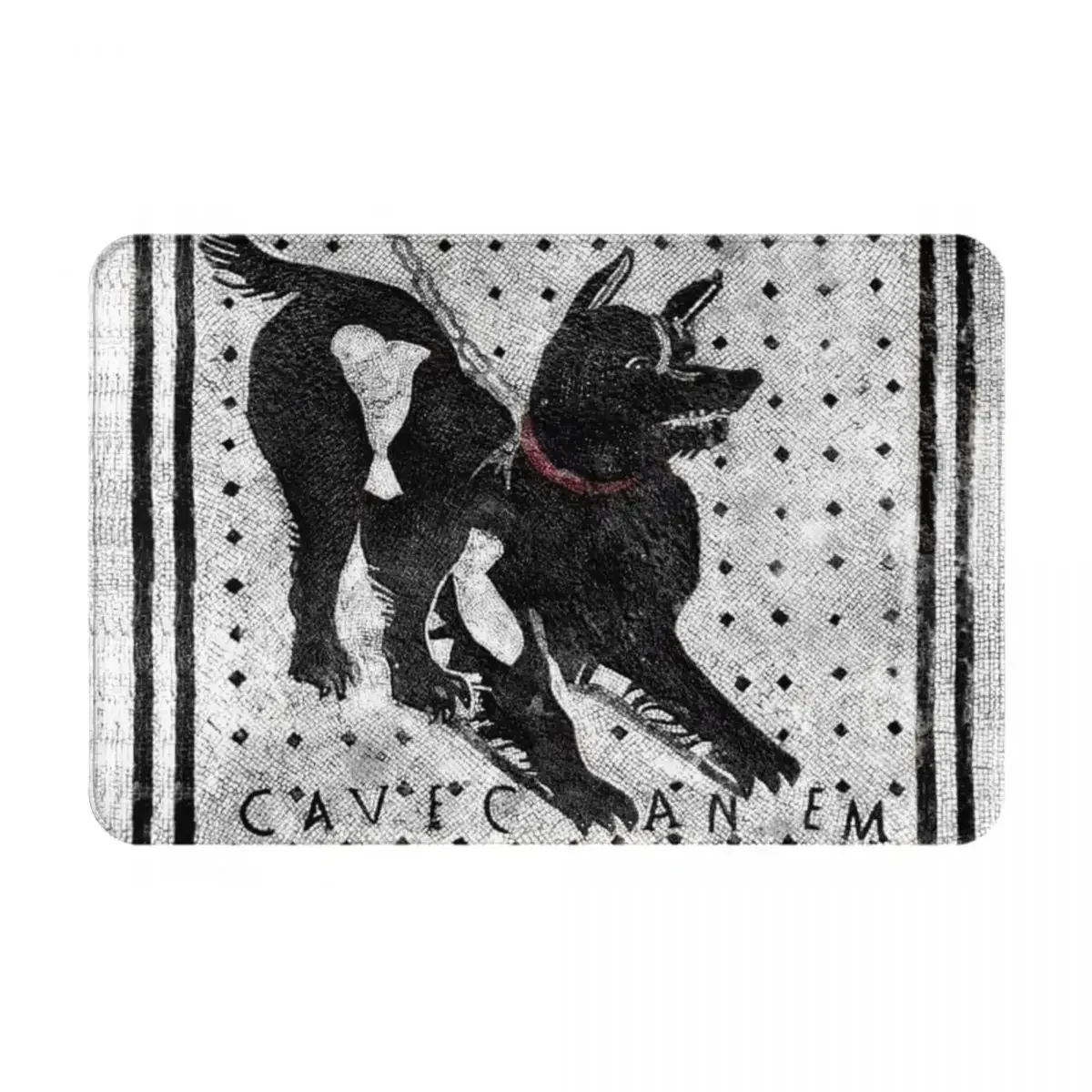 Cave Canem Doormat Rug Carpet Mat Footpad Polyester Anti-slip Dust-Proo Front Room Corridor Kitchen Bedroom Balcony Toilet