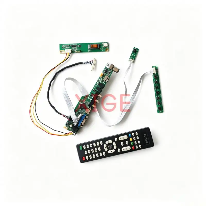 For QD17TL02 LP171W01 LP171WP4 LP171WX2 Screen Drive Controller Board Kit DIY 1440*900 USB+AV+VGA+HDMI 1440x900 30Pin LVDS 1CCFL