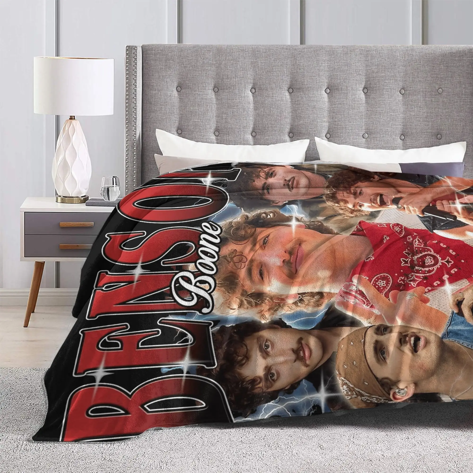 Benson Boone جولة بطانية لينة الدافئة الشارع الاتجاه أفخم رمي بطانية ل الأريكة كرسي التخييم الفانيلا المفرش غطاء السرير #3