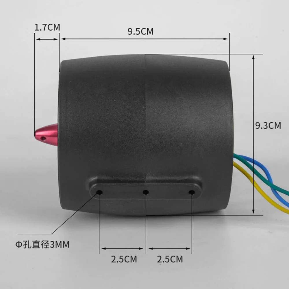 12–24 V Unterwasser-Thruster, 5 kg Schub, Süßwasserstrahlruder für Paddle-Board, Kajak, hoher Schub-U-Boot, Unterwasserroboter