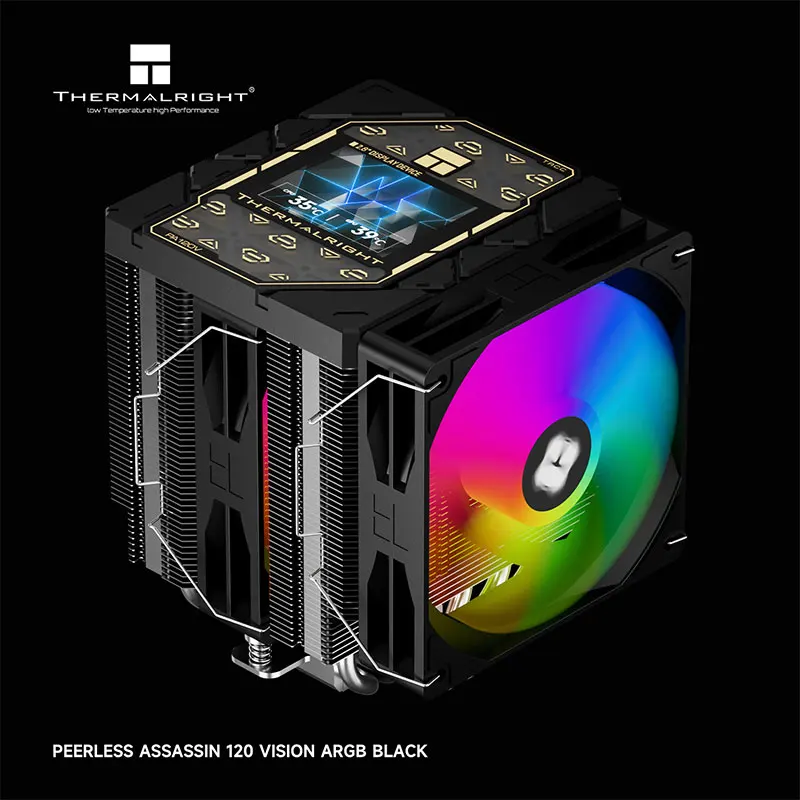 

Thermalright Peerless Assassin 120 VISION air-cooled radiator,2.8-inch LCD display/6 heat pipes AGHP GEN5.0/Support LGA1851/1700