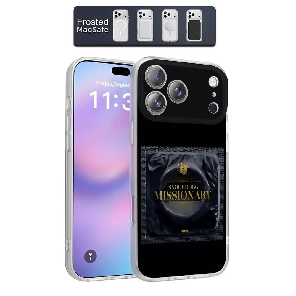 حافظة هاتف S-Snoop Dogg Iz It a Crime Doggystyle لهاتف iPhone 17,16,15,14,13,12,11,Pro,Max,Plus,Air,Mini Magsafe Frosted