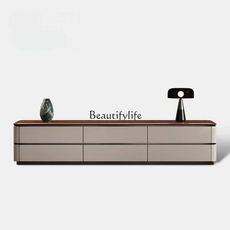 

ls 42Minimalist light luxury TV cabinet high-end leather