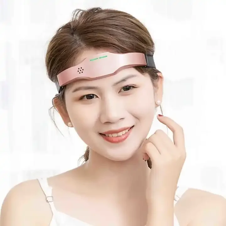 Smart Library 2024 Rechargeable Head Massager Anxiety Insomnia Treatment Micro Current Physical Therapy Sleeping Aid Instrument
