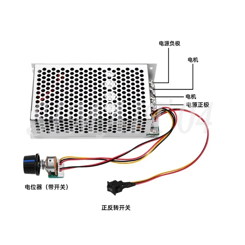 100A3000W PWM تيار مستمر نحى لوحة سرعة المحرك للبرمجة PLC التحكم جهد واسع DC10-50V