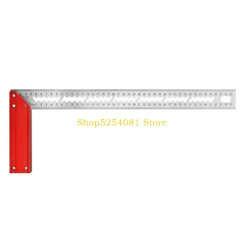 AXYC Aluminum Alloy 90 Degree Angled Gauge With Hole Marking For Efficient Woodworking Layout And High Precise Measurements