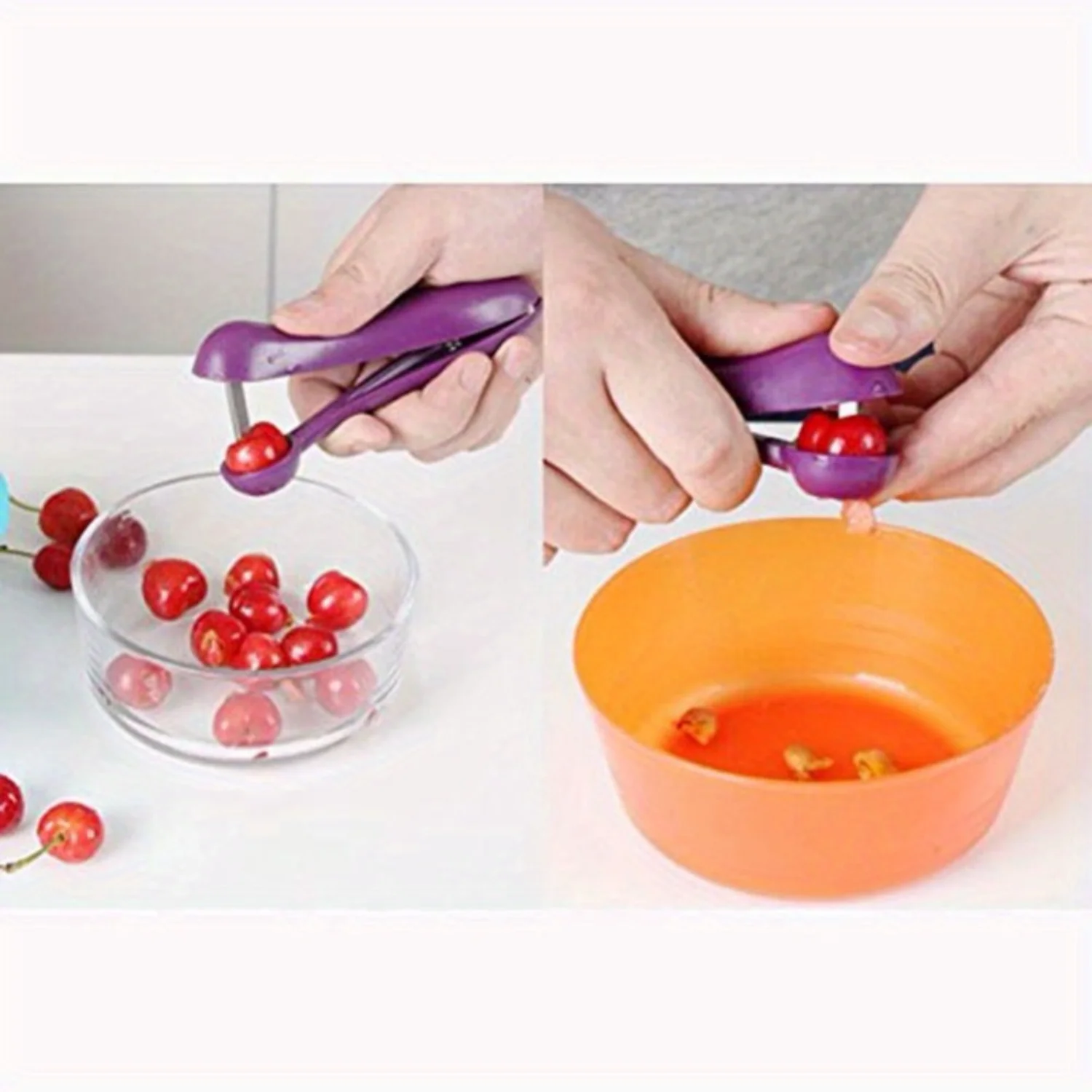 Brand New Cherry Fruit Pit Remover, Ferramenta de sementes de Olive Pit e outras frutas/vegetais, eficiente ferramenta Cherry Pit, 3pcs