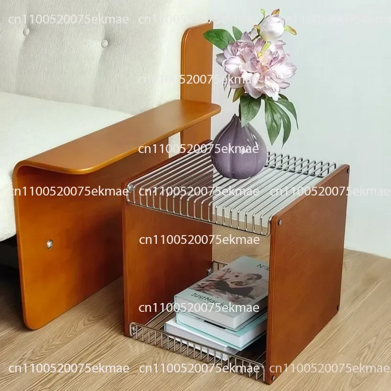 Stainless Steel Combination Storage Rack Module Internet Celebrity Ins Corner Few Living Room Bedroom Coffee