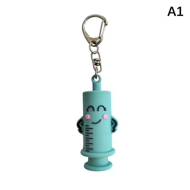 1 STKS PVC Ampul Flesopener Sleutelhanger Spuitvormige Cutter Verpleegkundige Arts Aid Medicatie Flacon Breaker Tool