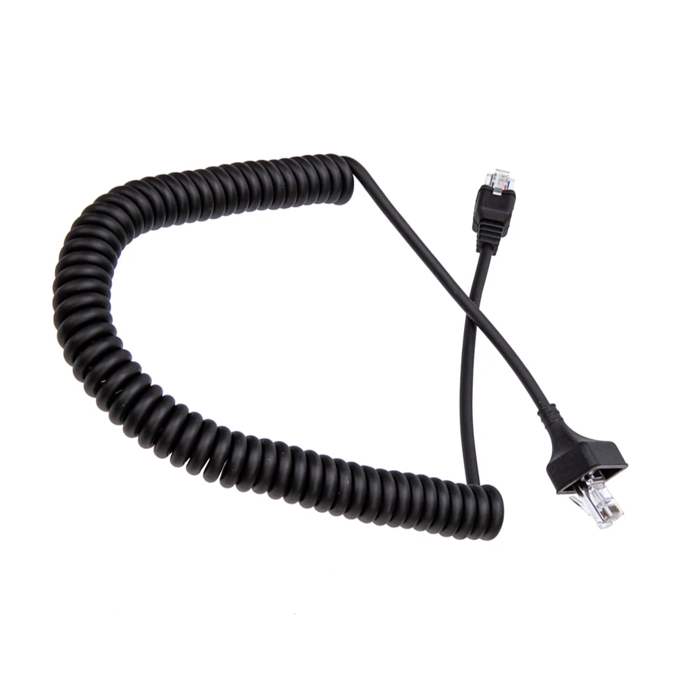 

8 Pin Mic Cable Cord Easy To Install Mobile Radios Mic Cable Heavy Duty Coiled Walkie Talkie Parts for Kenwood KMC-32 KMC-35