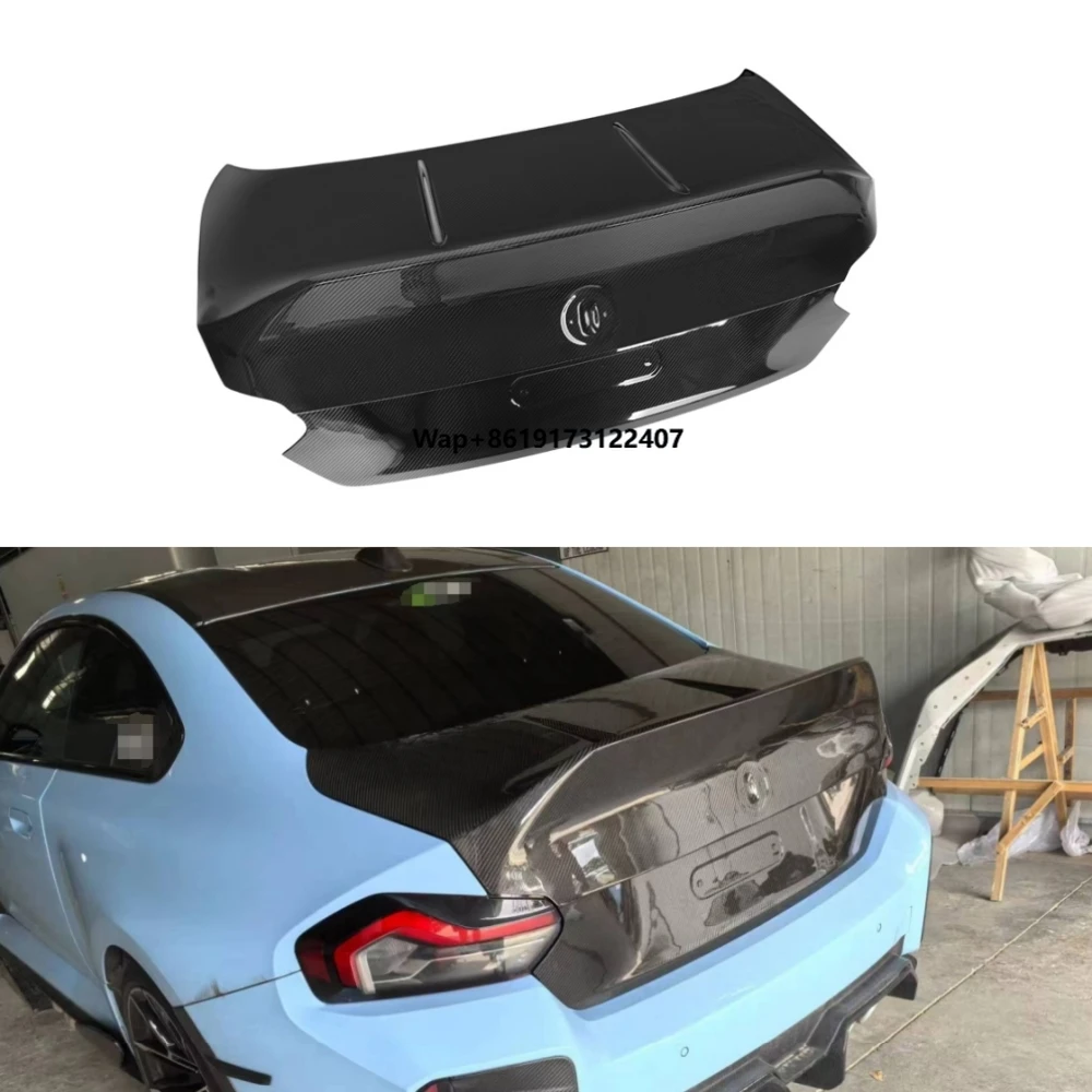 

G87 Rear Trunk Lip Dry Carbon Fiber for M2 G87 2023+ Car Front Lever Cover G87 CSL Style Rear Trunk