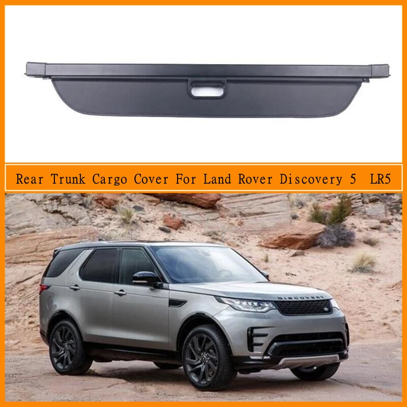 Rear Trunk Cargo Cover For Land Rover Discovery 5 LR5 2017-2023 Partition Curtain Screen Shade Security Shield Auto Accessories