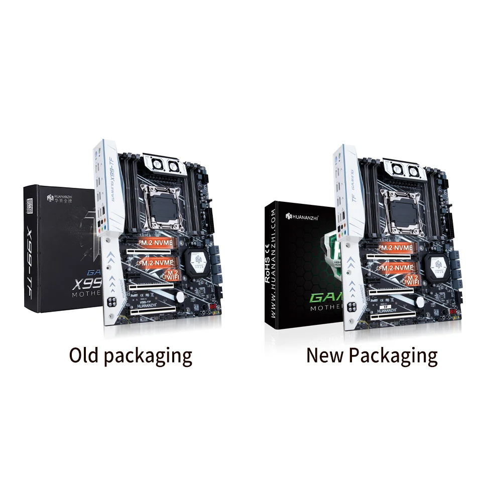 HUANANZHI X99 TF LGA 2011-3 XEON X99 Motherboard support Intel E5 2666 2678 2696 v3 v4 DDR3 DDR4 RECC NON-ECC memory NVME