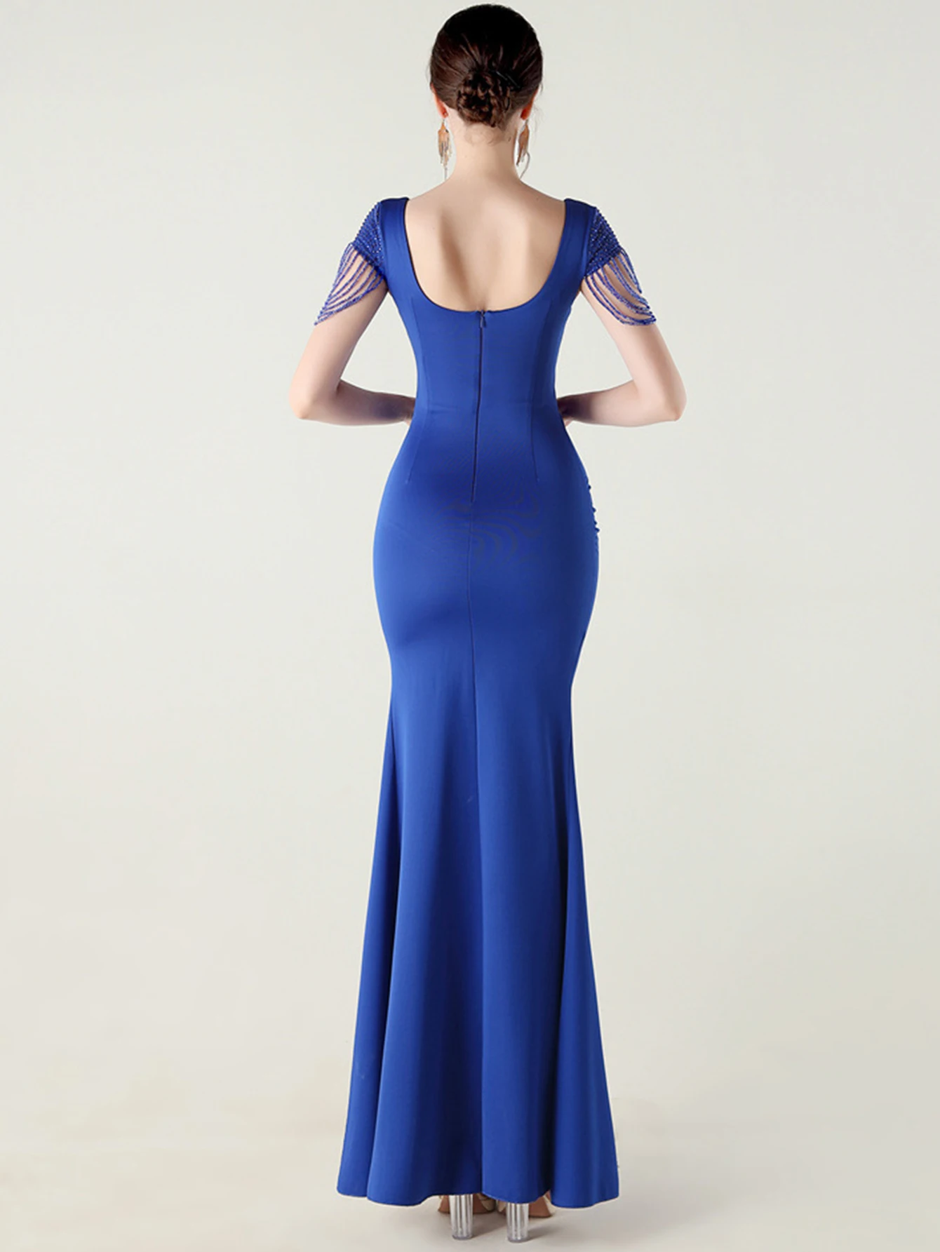 Sexy backless rhinestone white summer dress women elegant birthday party long dresses 2025 woman prom evening dresses vestidos