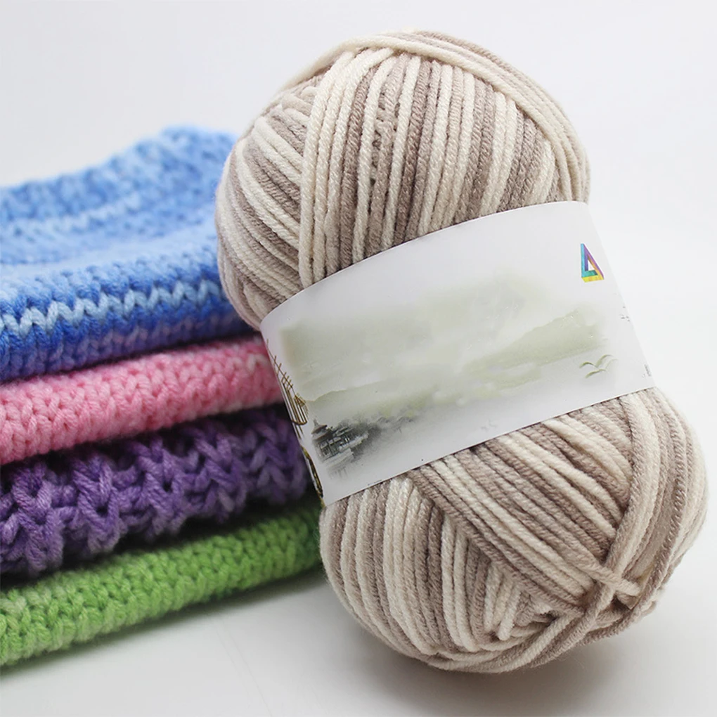 5-strand Knitting Yarn DIY Hand-knitting Crocheting Milk Cotton Thread for Baby Sweater Shawl Socks Beret Crochet image 3