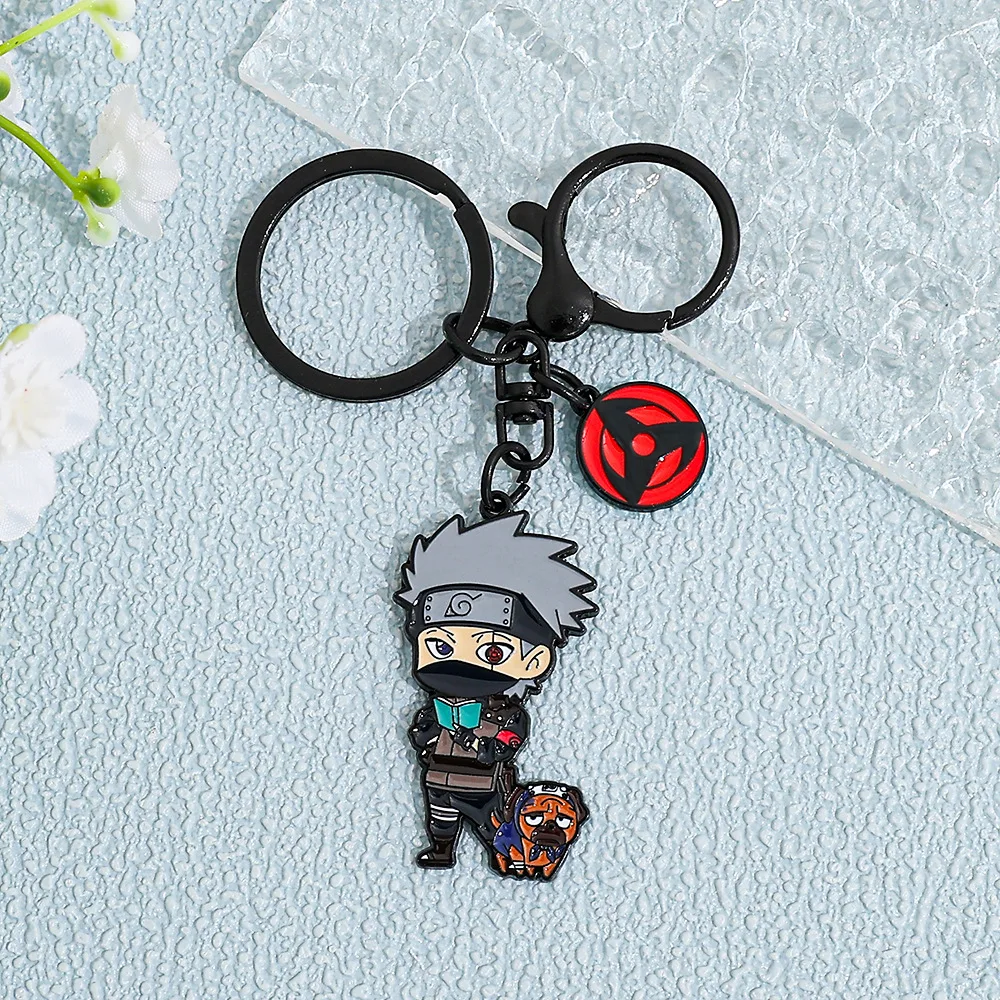 Naruto Anime Akatsuki Uchiha Itachi Friends Gift Girl Pendant Accessories Cute Creative Fashion Key Ring Bag Charms Keychain view 5