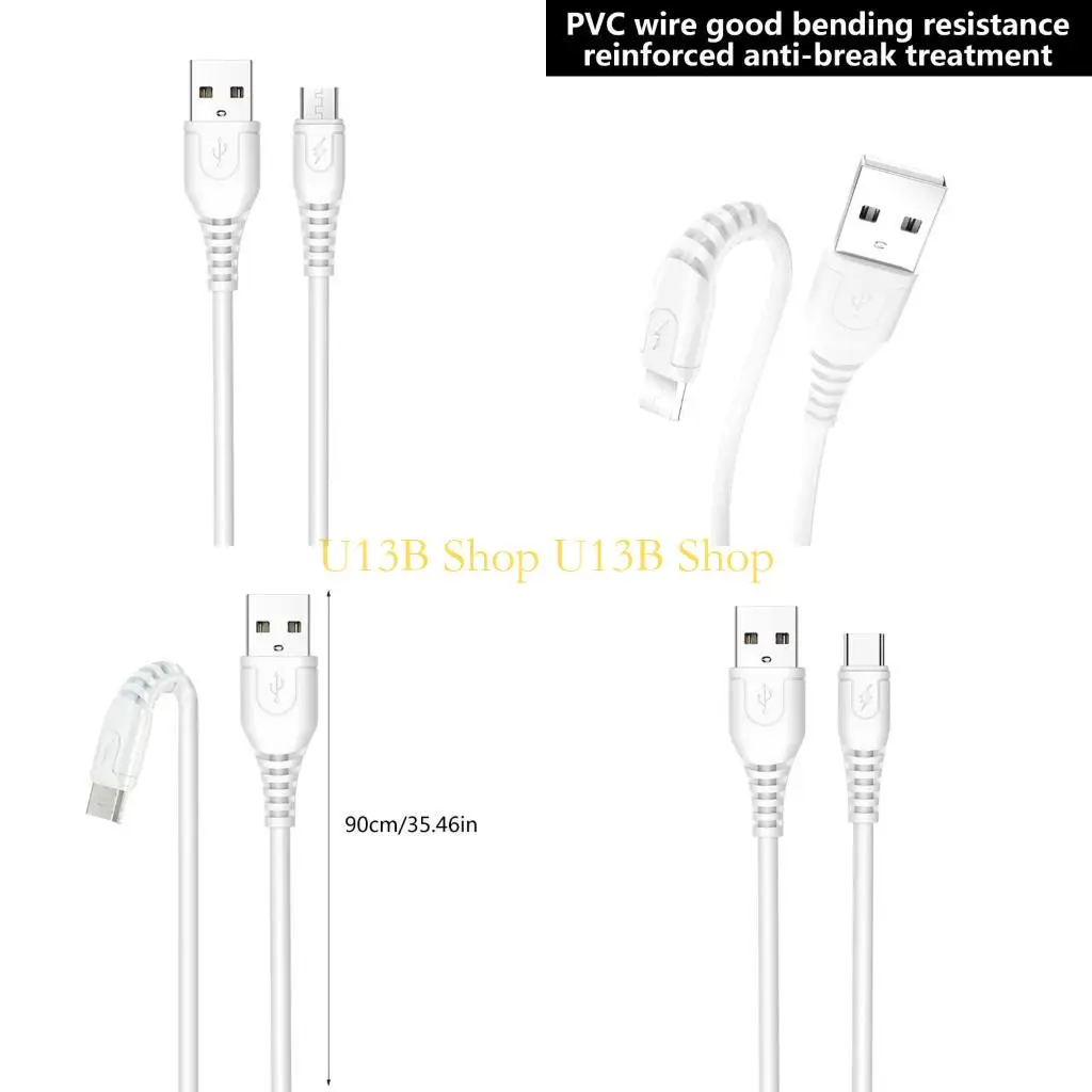 كابل U13B فعال USB C كابل كبير توافق كبير في شاحن الشاحن السكن مثبطات اللهب