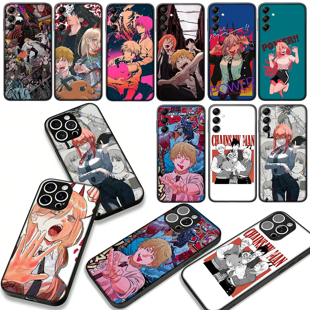 لسامسونج غالاكسي S25 S24 S22 S23 FE الترا زائد S7 M56 A05 A06 A15 A16 A26 A36 حالة تاتسوكي فوجيموتو بالمنشار رجل جير الكرتون #3