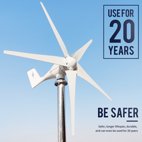 4000W High Efficiency Wind Turbine Off Grid System 12V 24V Output Voltage 220V 230V Home Appliance Power Supply System