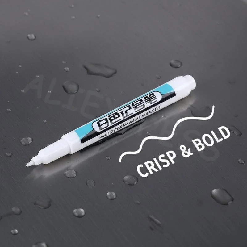 1PC Long Needle Marker Pen Waterproof White Dash Tool for Precise Woodworking Tile Screw Marking Home Renovation