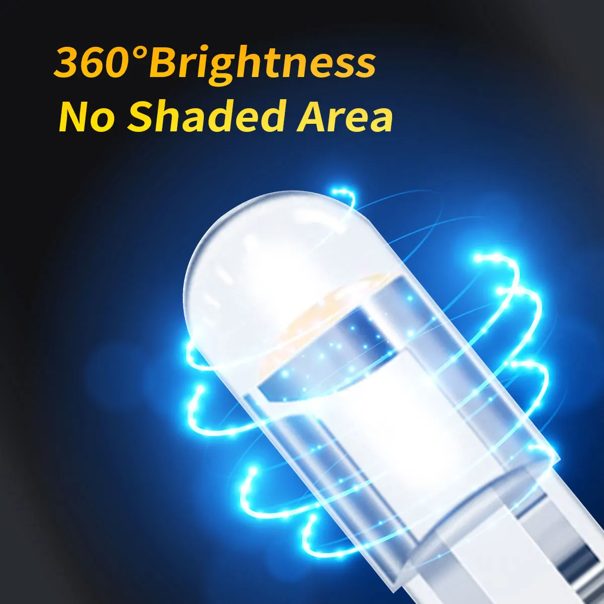 6/10/15/20x T10 W5W LED 7Color Options 12V Plug Play for Car Turn Signals Interior Reading Mirror Door Liscense Plate Lights