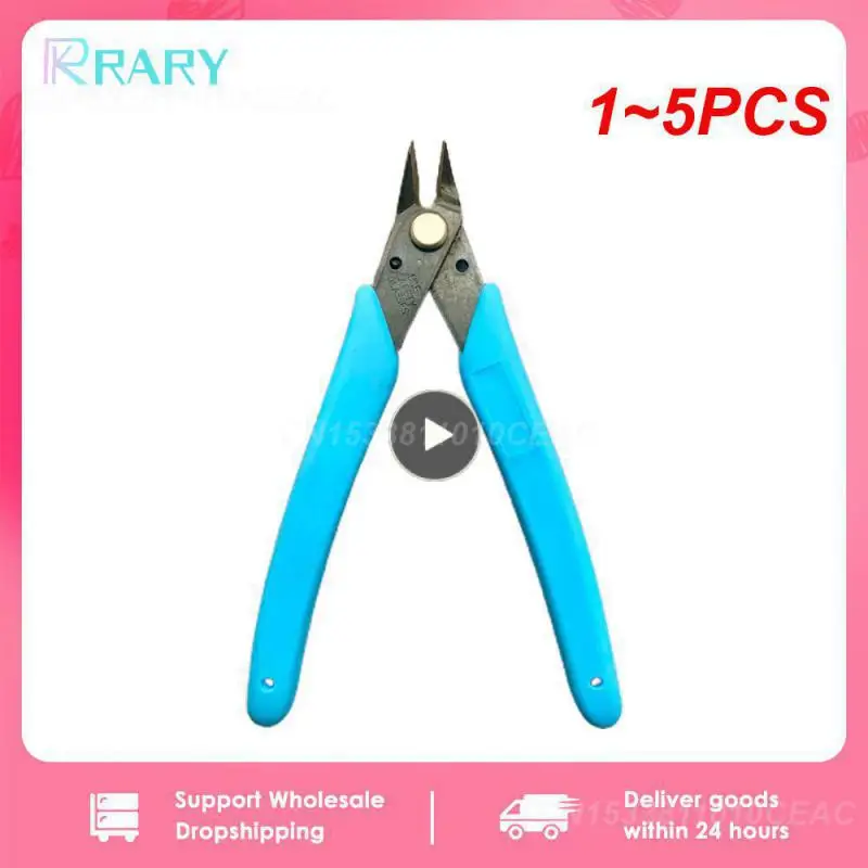 1~5PCS Diagonal Pliers Carbon Steel Pliers Electrical Wire Cable Cutters Cutting Side Snips Flush Pliers Nipper Hand Tools