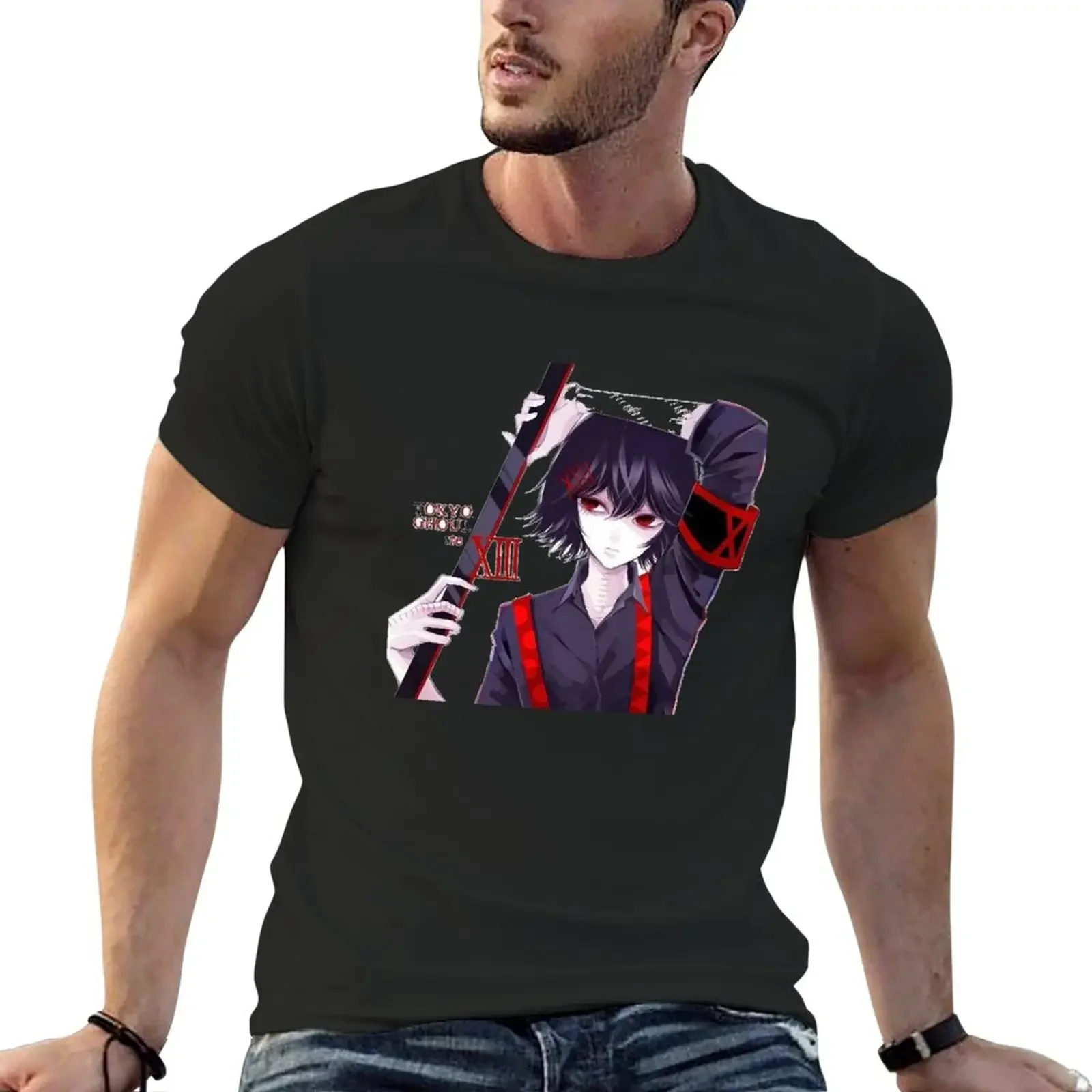 New suzuya juuzou T-Shirt customizeds Short sleeve tee man clothes t shirts men